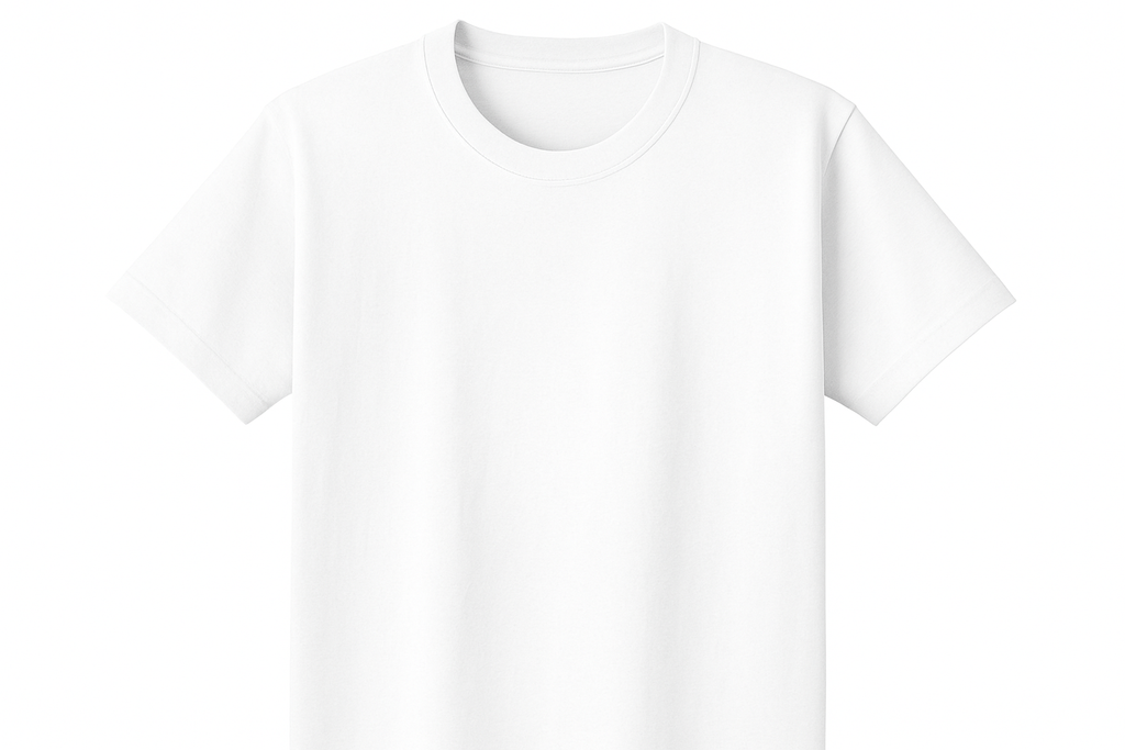 Clean white t-shirt without label