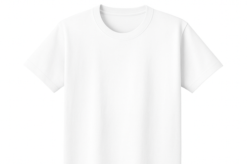 Clean white t-shirt without label
