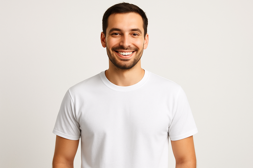 Variation 4 - Warm commercial style with approachable smile